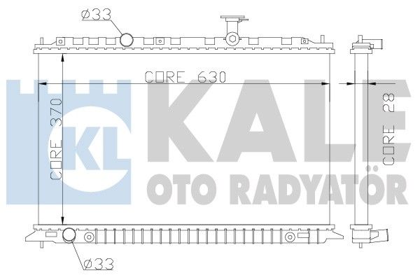 KALE OTO RADYATÖR Jäähdytin,moottorin jäähdytys 359100